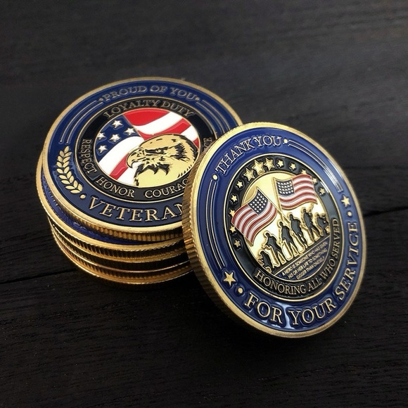 Veteran Challenge Coin Collectible - Picture 2 of 5